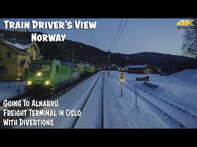 4K CABVIEW: From Ål to Alnabru Freight Terminal in Oslo