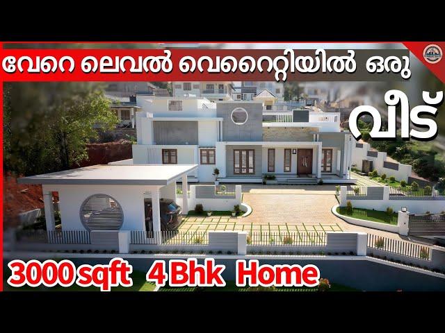 ഗൃഹനാഥൻ സ്വയം പണിത 3000 sqft 4 Bhk Modern Contemporary Home|Home tour malayalam|Home|Homedetailed