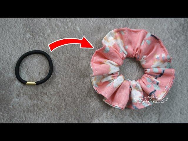 EASIEST Scrunchies I’VE EVER SEWN!!!  GREAT FOR BEGINNERS! DIY Scrunchies with Hair Tie