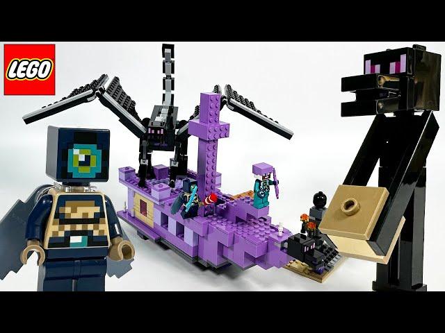 LEGO Minecraft The Ender Dragon and End Ship 21264 Speed Build Review