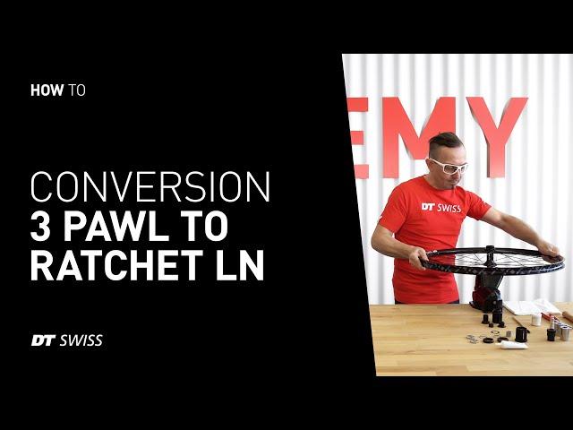 Conversion of 3 Pawl hub to Ratchet LN. (Tutorial)  | DT Swiss