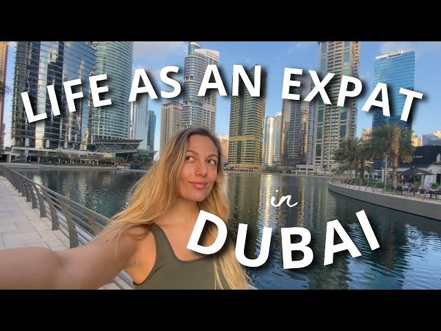 DAY IN MY LIFE LIVING IN DUBAI as a 25yo expat! | Morning routine - Office Tour & Night Out