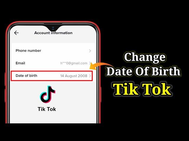 How to change date of birth on tiktok | Change age on tiktok