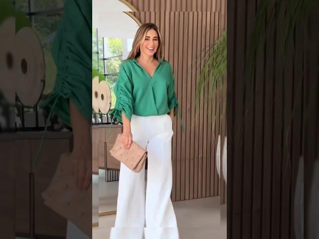  VERDE e BRANCO: Combinação Ideal para o Seu Look | Moda Feminina e Dicas de Moda #shorts