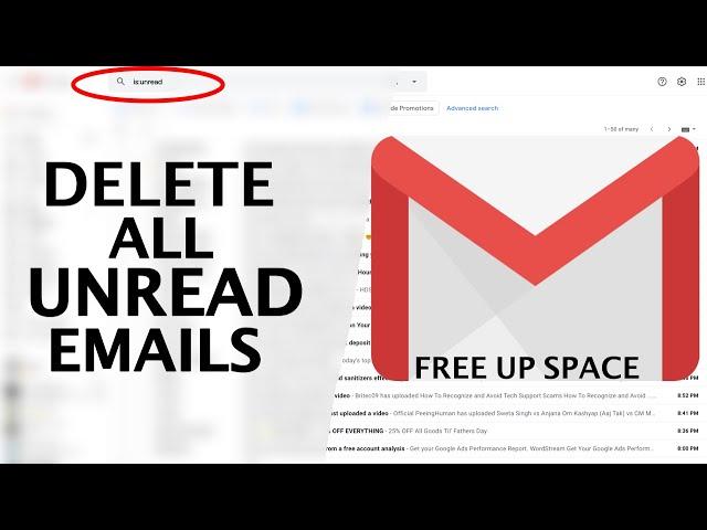 How to Delete All Unread Mails in Gmail at Once