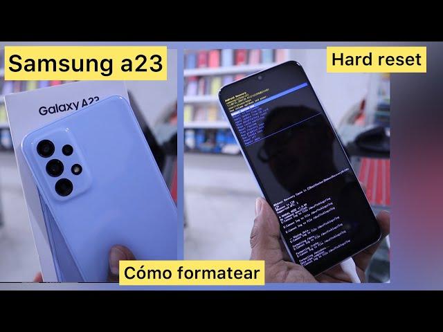 como formatear samsung a23 [ modo recovery ] como restaurar de fabrica ! como hacer hard reset !