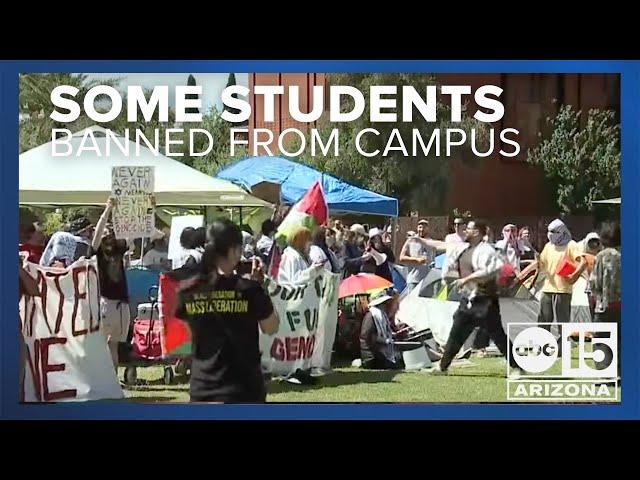 15 ASU students now banned from campus after arrests from weekend protest