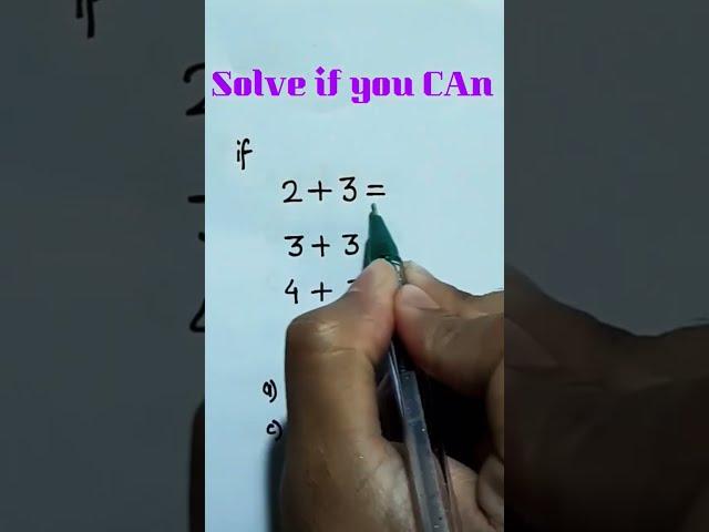 Genius IQ Test math puzzle