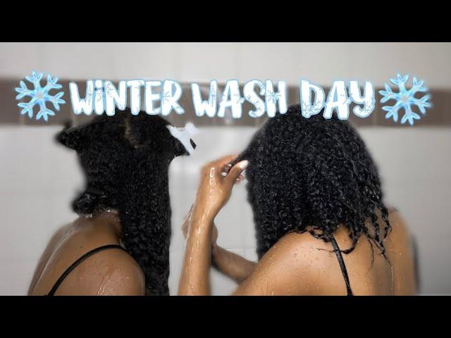 ️WINTER WASH DAY ROUTINE️| MOISTURIZED & HYDRATED | NATURAL HAIR