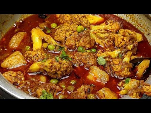 aalu gobhi ki recipe,curlyflower recipe, aalu gobhi ki dry recipe, cookingwithAlisha 07