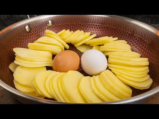 2 potatoes, 2 eggs! Quick and easy recipe. These are the tastiest potatoes