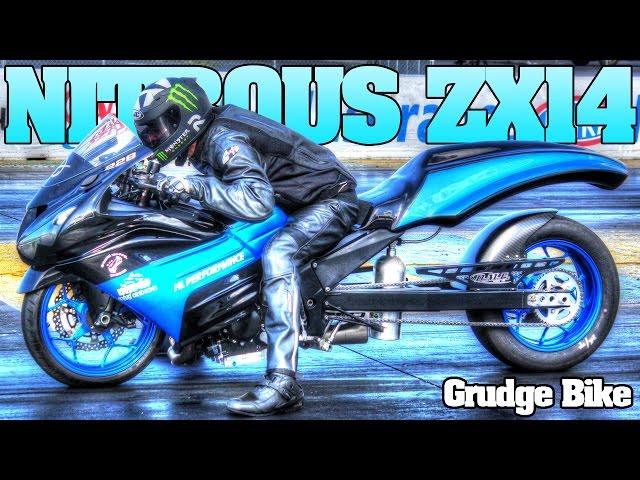 Nitrous zx14 grudge bike racing, test & tune Nhdro 2015