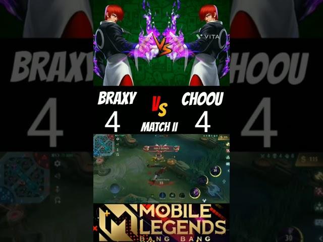 Braxy vs Choou in custom who will be win || Match 2 #braxy #choou #mlbb #shorts