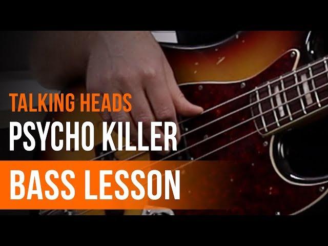 Talking Heads - 'Psycho Killer' Full Song Tutorial for Bass