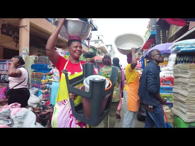 REAL AFRICAN LOCAL SPECTACULAR MARKET. Accra Ghana.