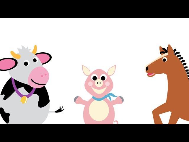 Fanmade cow, horse, and pig segment in "Baby Dolittle".
