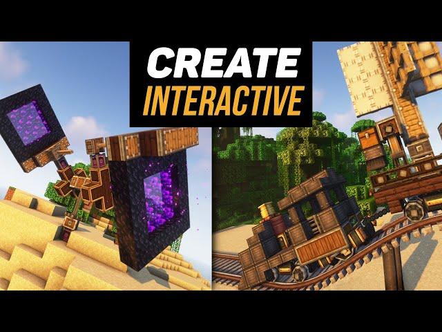 Гайд по Create Interactive 1.18.2-1.20.1 Новые поезда, подшипники и физика (minecraft java)