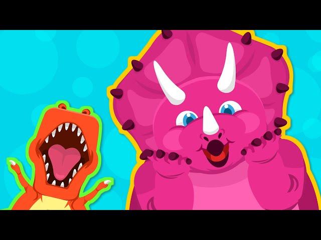  Triceratops | Greatest & Strong Dino! | Dinosaur Song | Animal Song  | Nursery Rhymes TidiKids