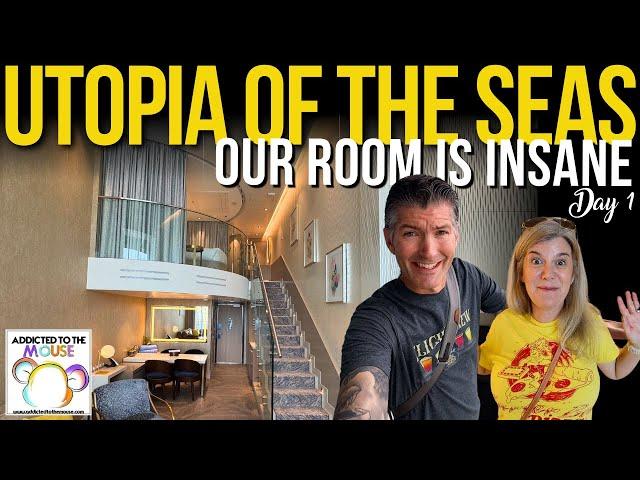 Staying in the MASSIVE CROWN LOFT SUITE on Utopia of the Seas | Royal Caribbean's Newest Ship