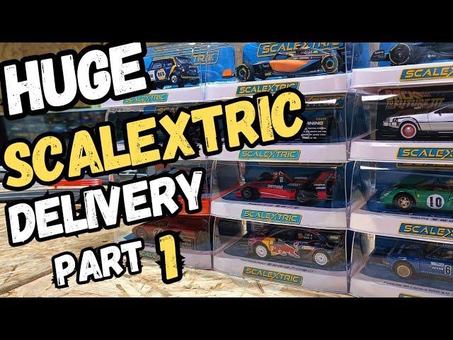 Mega Scalextric slot car delivery unboxing part 1