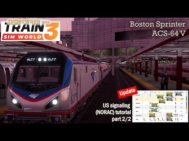 US Signaling (NORAC): Boston POST-update 2/2023, Dwarf Signals, Rule 553, part 2/2 (TSW tutorial)