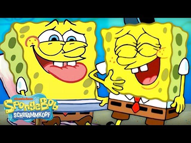 SpongeBob LACHT 10 Minuten am Stück | SpongeBob Schwammkopf