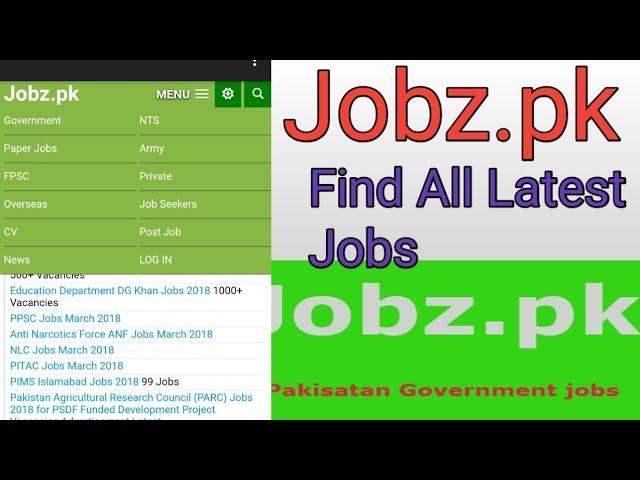 How to Register on Jobz.pk/Find all the jobs Updates