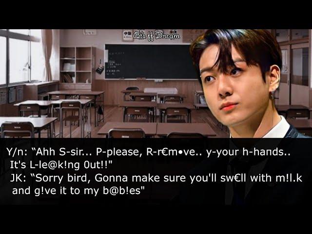 Jungkook ff | When you fl@sh out your b* in front of your cold professor while he was tutoring..