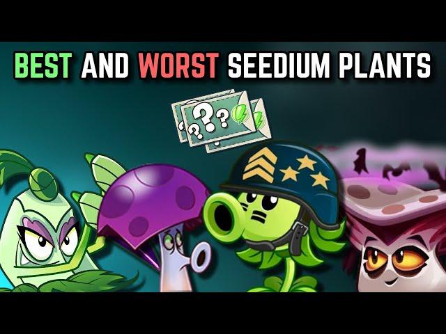 Top 5 BEST and WORST SEEDIUM PLANTS! | Plants vs. Zombies 2