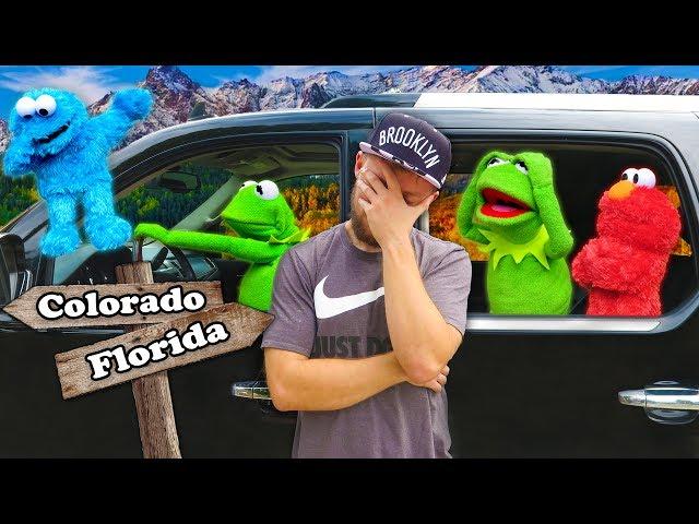 Kermit the Frog, Elmo, and Cookie Monster's Road Trip to Colorado!