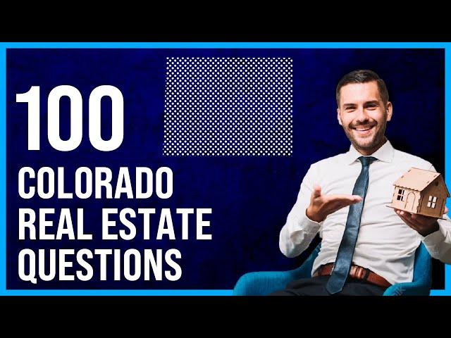 Colorado Real Estate Exam 2023 (100 Questions with Explained Answers)