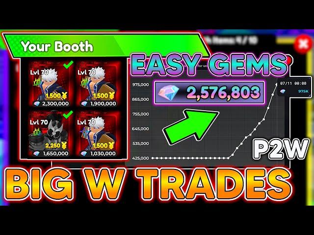 ANIME DEFENDERS BIG W TRADES! I FINALLY GOT MY 3RD ALMIGHTY SECRET UNIT! Trading In Anime Defenders