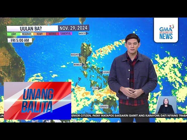 Shear line at ITCZ, nagdudulot ng pag-uulan sa ilang bahagi ng bansa - Weather update | Unang Balita