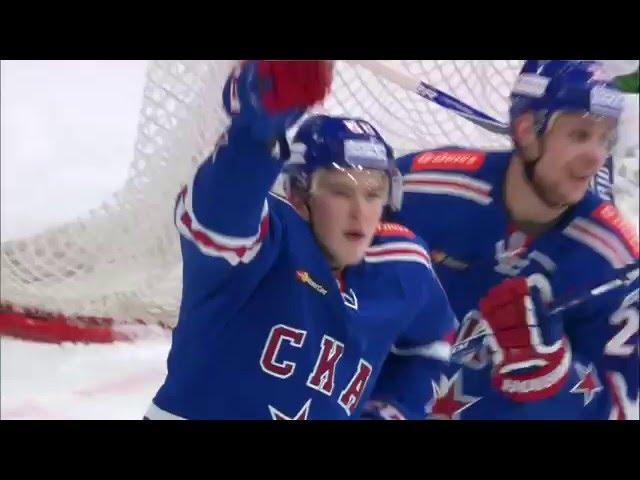 Dmitri Yudin fools Gelashvili with a mock from behind the net goal