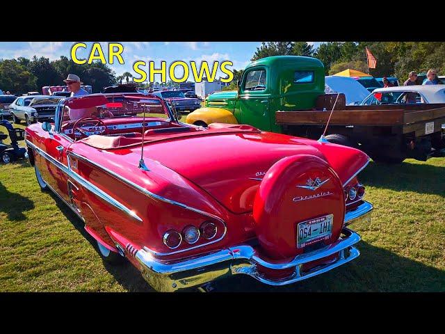 Classic car shows & up close hot rods muscle cars street rods & old cars old trucks around USA