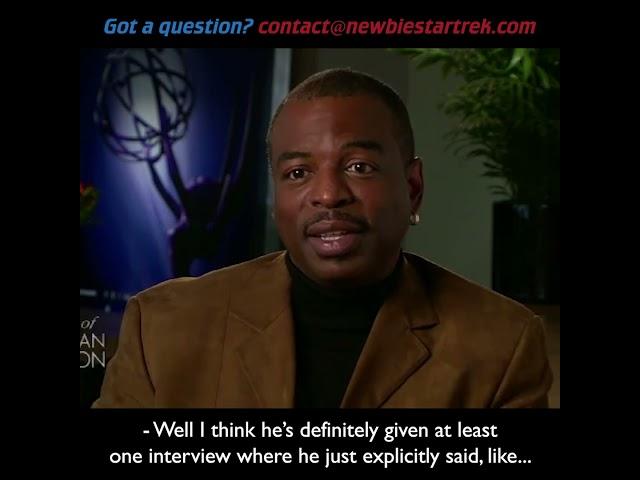 TNG did LeVar Burton dirty