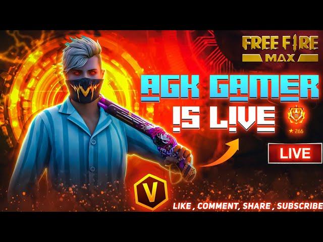 AGK GAMER IS LIVE ||BR RANK PUSH JOIN WITH TEAMCODE || GARENA FREE FIRE
