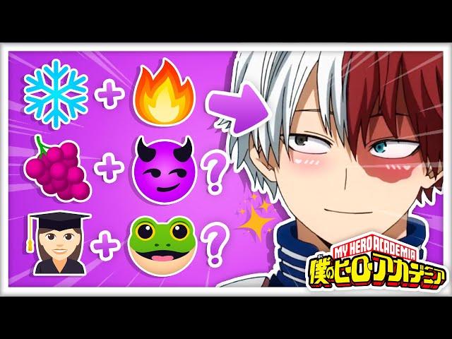 My Hero Academia EMOJI QUIZ  Guess the character | Boku no hero academia/My hero academia Quiz!