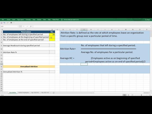 Attrition Rate Explanation, Formula and Calculation || Employee Attrition