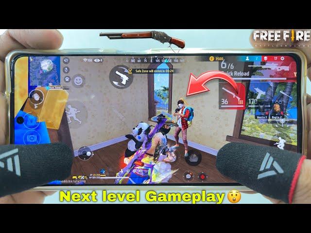 Poco x3 pro free fire gameplay test 2 finger handcam m1887 onetap headshot 120Hz display smoothaf