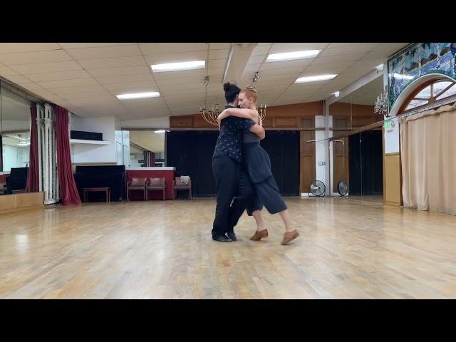 Tango 301:  Close embrace walking in cross system