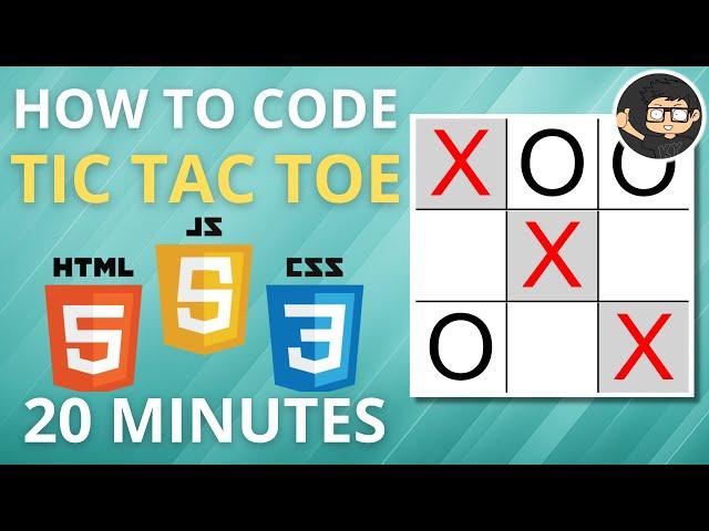 Code Tic Tac Toe Game in JavaScript HTML CSS