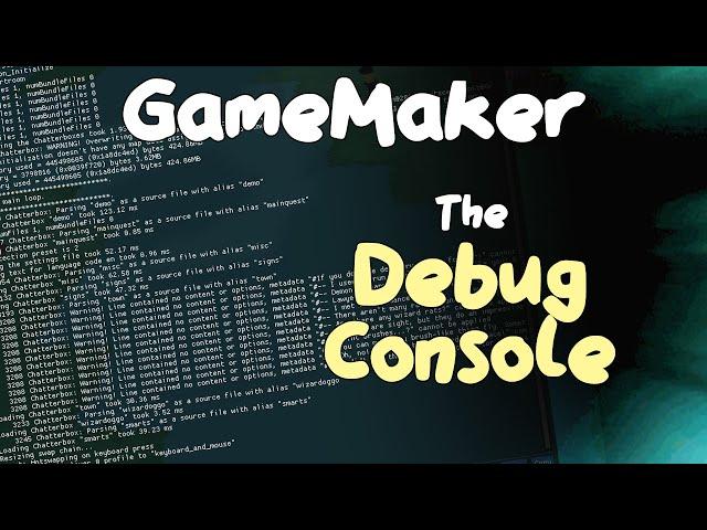 The Debug Console and Console Commands in GameMaker