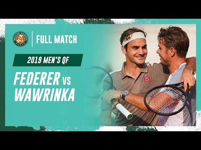 Federer vs Wawrinka 2019 Men's quarter-final Full Match | Roland-Garros