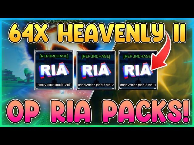 Sol's RNG RIA PACKS RELEASED! Using 64X Heavenly Potions (THIS HAPPENED)