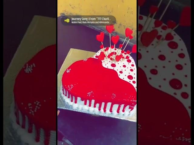 #shorts 2kgs heart cool cake #innocent cake master MS #cakes_love️ #please_subscribe