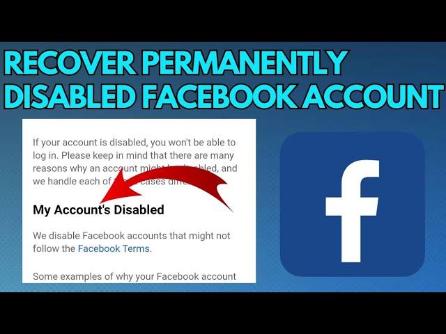 How to Recover Permanently Disabled Facebook Account (2023) | Disabled Facebook Account Recovery