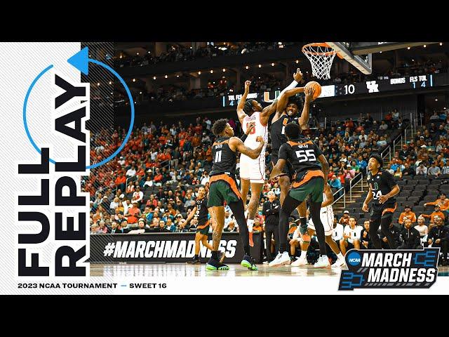 Miami (FL) vs. Houston - 2023 NCAA men's Sweet 16 | FULL REPLAY