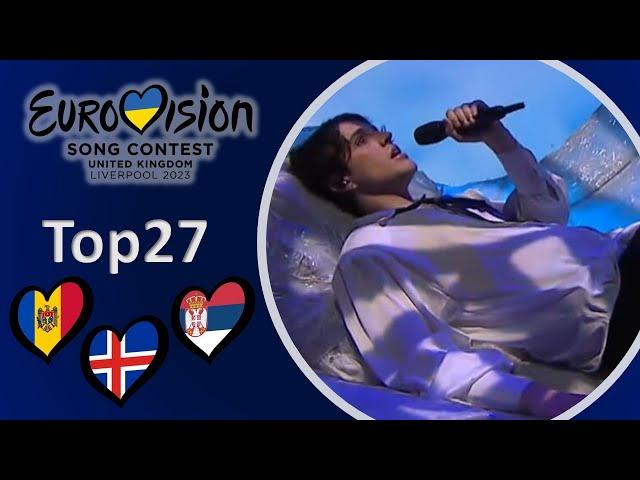 Eurovision 2023 – My Top 27 – Entries (So Far)