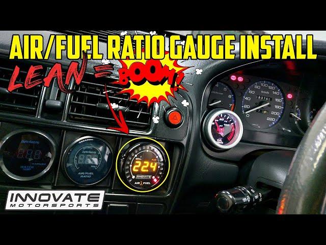 Wideband AFR Gauge Kit Install & Calibrate - Innovate Air/Fuel Ratio | Honda Civic Turbo